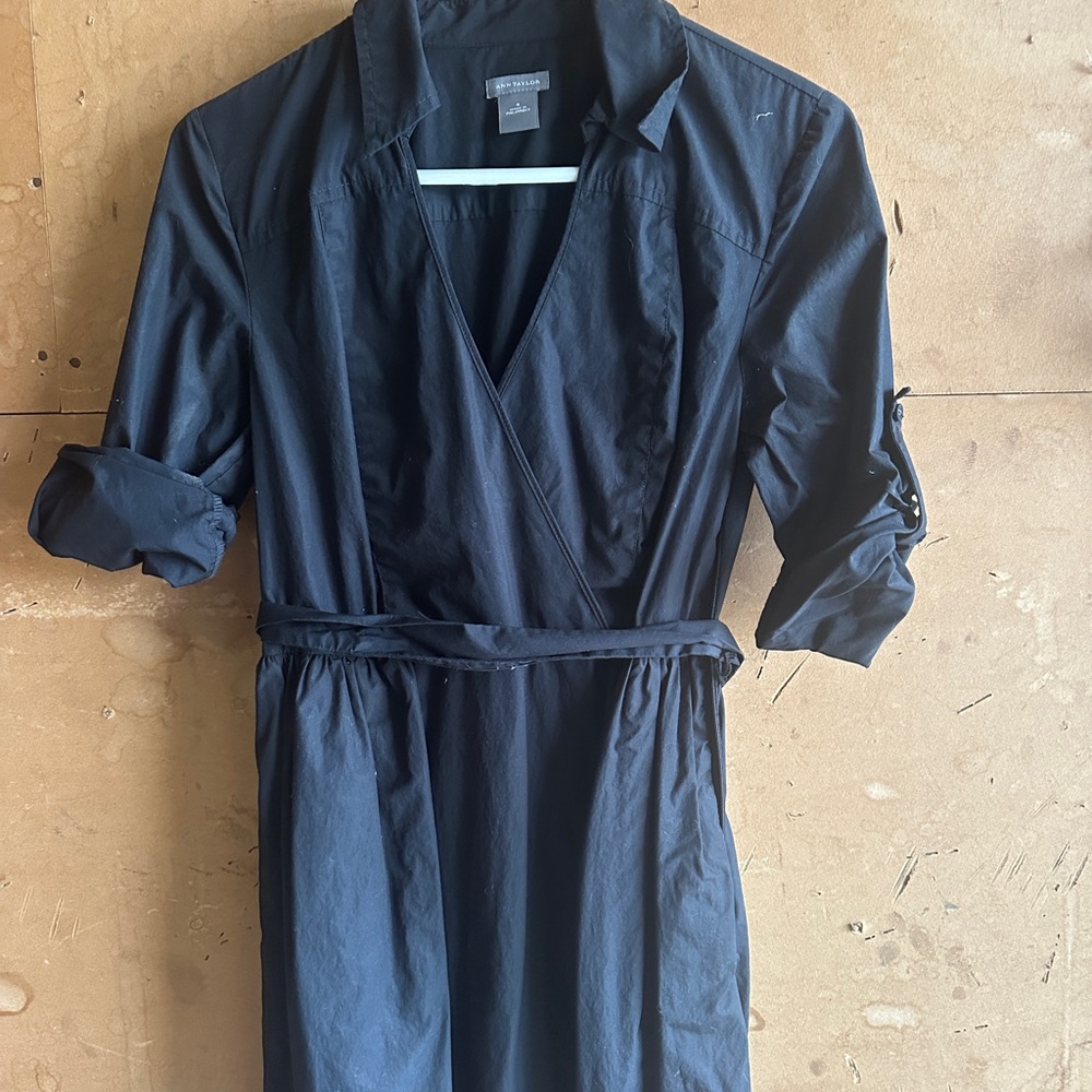 Navy Wrap Dress